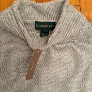 J. Crew Always Women's rollneck cotton grey gray Sweater
